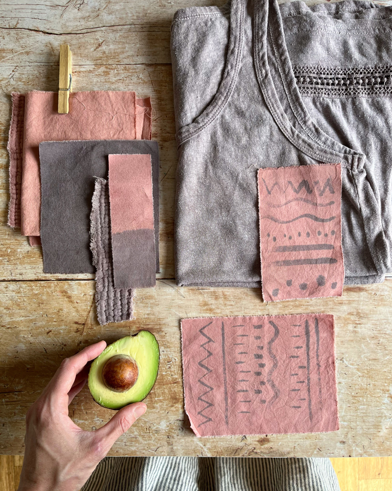 Magical Plant Dyed High-waist Panties Dyed With Avocado, Beet